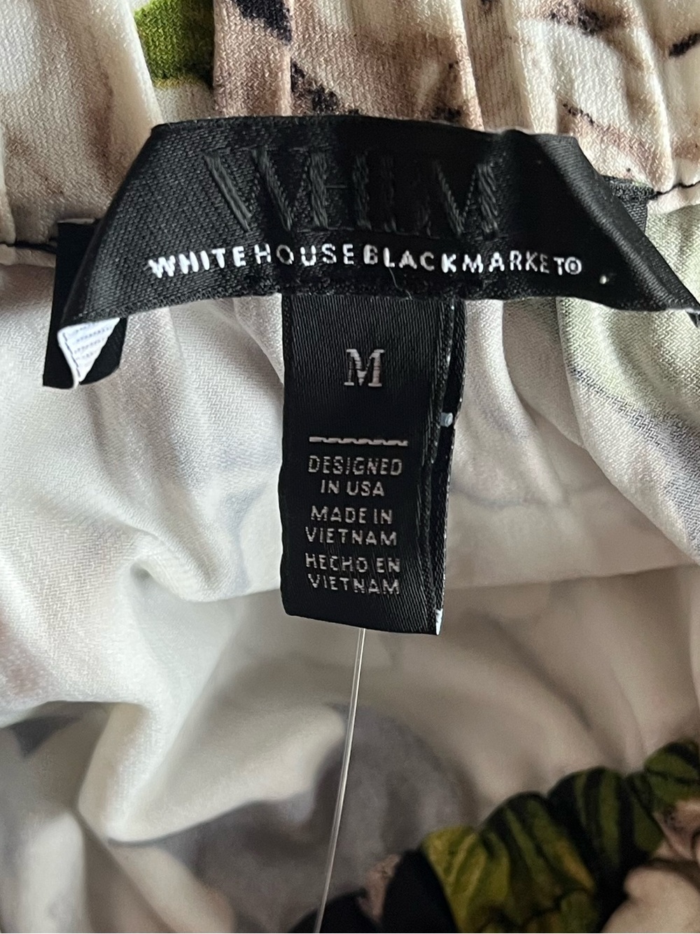 NWT WHBM White House Black Market  Ruched Rose Oasis Midi Dress Size M Medium